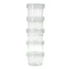 5PC Lemon & Lime 40ml Stacking Containers Twist-Lock Household Canisters Storage