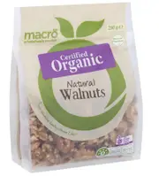 2 x Macro Organic Natural Walnuts 250g