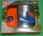 Ozark Trail 7.5oz Stainless Steel Hip Flask w/Attached Cap & Easy Pour Funnel