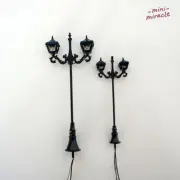10PC Detailed 1:100 1:150 Scale Model Lighting Accessories Miniature Courtyard