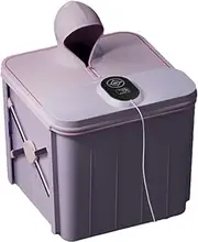Portable Foldable Bathtub with Hooded 1200W, 30-42°C Automatic Constant Temperature Bath Barrel with Quick Drain Design, Household Freestanding Bath Barrel for Adult Children Spa Bath 70 * 65cm