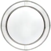 CAFE LIGHTING & LIVING Zeta Wall Mirror Round Antique Silver