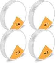 BEZANU Elastic Stretch Thread, 4 PCS Clear Bead String for Hanging, Bracelet and Jewelry Making (0.8mm)