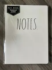 Rae Dunn Notebooks NOTES. / THOUGHTS. 2-Pack Soft Cover Notebooks 80 Pages