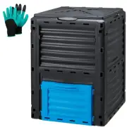 Garden Compost Bin 80 Gallon (300L) Large, Outdoor Composter from PP Material...