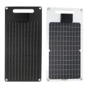 20W Monocrystalline Solar Panel Dual Output 12V 24V Voltage Stabilization IP68 Waterproof USB TYPE C DC Ports for Outdoo