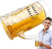Beer Mugs for Freezer | Prank Beer Mug | Novelty Double-Walled Drinking Cup 450ml Insulated for Poolside Parties Festival Vacation Home Cocktail Family Gathering Beach Adults