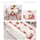 Christmas Table Cloth Red Tablecloth Cover Xmas Party Holiday Decor Home Kitchen