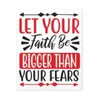 Psalm 34:4 Let Your Fate Bible Verse Canvas Christian Wall Art
