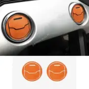 For Ford Mustang 15-23 Orange Alcantara Center Console AC Air Outlet Vent Trim