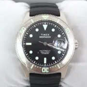 Timex Deepwater Reef 200 Titanium Automatic 40mm Rubber Strap Watch (TW2W73800)