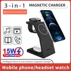 Wireless Charger Charging Station 3In1 For Apple Watch Air Pods iPhone 14 13 12