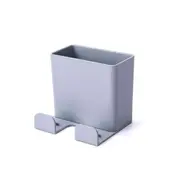 2PCS Creative and Convenient Mobile Phone Charging Bracket Multi-purpose Wall-mounted Remote Control Storage Box-Grey