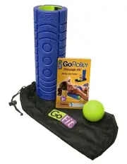 [Gofiit] Go Roller Blue/Green Massage Travel Kit