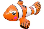 Airtime 147x87cm Inflatable Ride on Clown Fish Beach Pool Floating Toy Orange