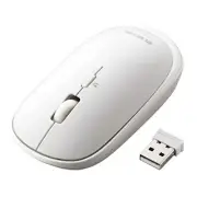 ELECOM Wireless Mouse 2.4GHz Slint M-TM10DBWH Thin Quiet 4 Buttons Presentation