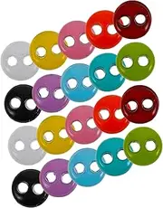 SUPVOX 20pcs Mini Doll Buttons Tiny Fasteners for Crafting Doll Clothes Easy to Use Ultrasmall Design Stylish