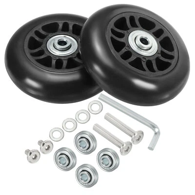 Replacement Luggage Suitcase Wheels, 80mmx25mm 360 Swivel Caster Wheels