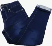 Buffalo David Bitton Girl's Mid Rise Skinny Stretch Jeans Evening Blue