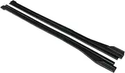Car Accessories Side Skirts Extension Splitters Body Apron Lip Winglet Carbon Fiber Look ABS Compatible for A4 2017 18 2019 2021 2023(Matte Black)