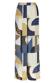 FENDI Patchwork Silk Pants
