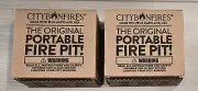 NEW City Bonfires Portable Mini Tabletop Firepit 3-5 Hours Burn Lot 2 FREEUSHIP