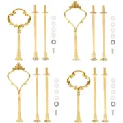 4 Set of 3 Tier Cake Plate Stand Handle Hardware, 2 Styles Tiered Fruit4615
