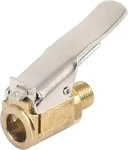 X AUTOHAUX Tire Chuck with Clip Adapter Air Chuck Tire Inflator Compressor Pump Connect Accessories Gold Tone for Vehicle