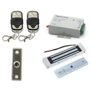 Door Gate Entry Access Control System, Electric Magnetic Lock+ 2 Remote Controls