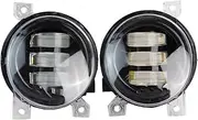 Headlight Assembly For VW For Amarok 2010 2011 2012 2013 2014 2015 2016 2 X 30W LED Fog Light Truck For Angel Eye Fog Daytime Running Lamp For DRL Headlamp Assembly(Dual Color)