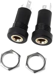 2/4/10PCS 3.5MM Audio Jack Socket Stereo 3 Pole Solder Panel Mount with Nut Connector Headphone Female Socket PJ-392A PJ392A(2pcs)