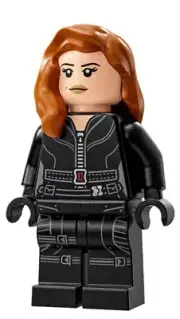 LEGO Black Widow Minifigure / Marvel Logo 76313 / New Same Day Shipping!!!!!!!!!