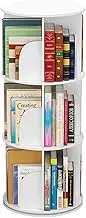 MIUZ 3 Tier Rotating Bookshelf 360 Display Tier Floor Standing Bookcase Storage Rack for Kids and Adults Bookshelf Organiser (3 Tier)