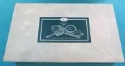 1995 Royal Gallery of Silver Dresser Set Mirrors Comb Brush Powder Box NIP