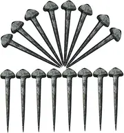 Abaodam 50Pcs Portable Horseshoe Nails Compact Iron Hoof Nails for Equestrian Gear High Tensile Strength Durable Farrier Tools for Horse Equipment Maintenance