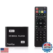 HDMI Media Player, 4K Ultra HD Digital Media Player, Supports USB Drive, SD C