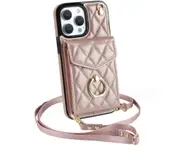 J11 PU Leather Wallet Smartphone Case Crossbody Bag Card Pocket for iPhone 14 6.1 inch