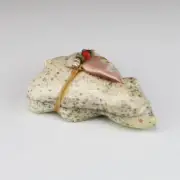 NATIVE AMERICAN ZUNI SERPENTINE BADGER FETISH BY EVALENA BOONE