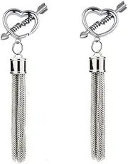 Metal Nipple Clamps Hearth Shaped Adjustable Nipple Clamp Nipple Clips For Women Non Piercing Nipple Rings Nipple Toy