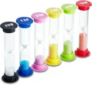 Sand Timer 6 Colors Hourglass Sandglass Sand Clock Timer 30sec / 1min / 2mins