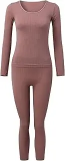 [PTOLOCIF] Thermal Underwear Women Ultra-Soft Long Johns Set Base Layer Skiing Winter Warm Top & Bottom Sets Loungewear