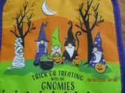 2~NEW HALLOWEEN FUNNY POT HOLDERS/HOT PADS~TRICK OR TREATING WITH MY GNOMIES~