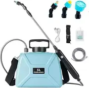 5L Electric Portable Garden Sprayer, Battery Sprayer with Adjustable Mist Nozzles, Electric Pump Sprayers in Lawn Yard and Garden,Pressure Weed Killer Sprayer