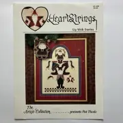 HeartStrings Up With Santa Counted Cross Stitch Leaflet AC-106 Pattern 1997