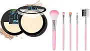SIRF TUM 7 FITME POWDER Pore-less Oil Control Compact Powder To Absorbs-5 PCS BRUSH PINK NATURAL LOOK MAKEUP Combo Packs (PACK OF 1)