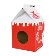 Zodiac Cat Scratcher Milk Box Red