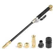 High Pressure Washer Lance, High Pressure Power Washer Gu-n, Portable Garden Hose Pressure Washer Attachment with 3 Nozzles for Cleaning Garden Sidewalk Gutter Window and Car Washing