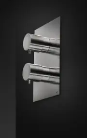 MGS MB440 Matte Stainless Steel Thermostatic Shower Mixer 2 Knobs MB440N-M New