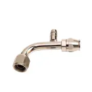 Aeroflow Brand 90 Degree With Charge Port A/C Fitting -8 AN Hose Adaptor