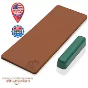 Beavercraft LS2P1 Knife Strop 3x8" – Stropping Leather & Compound, Double-Sided